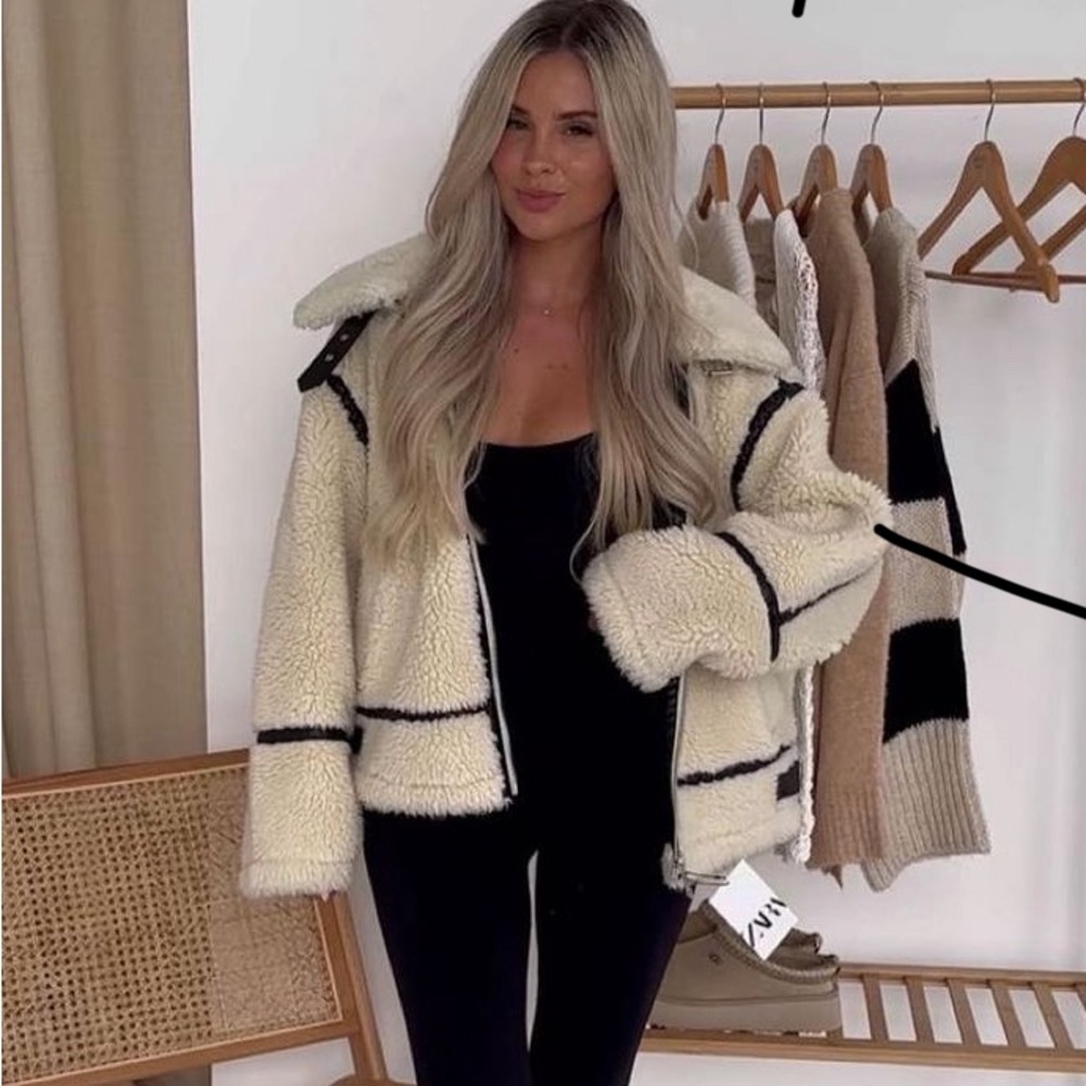 Zara faux fur jacket